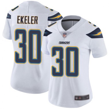 Los Angeles Chargers NFL Football Austin Ekeler White Jersey Women Limited #30 Road Vapor Untouchable